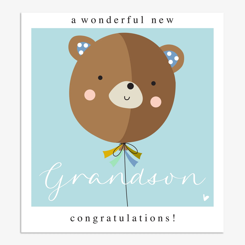 A Wonderful New Grandson Card