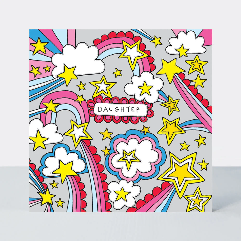 Scatter Brain - Daughter Birthday/Rainbows Clouds & Stars