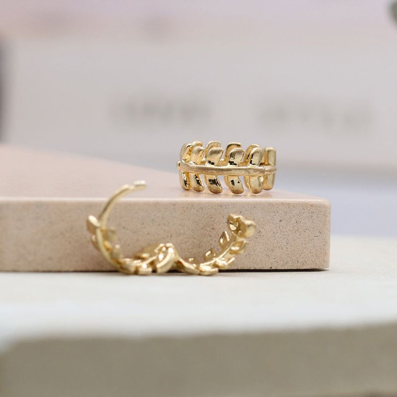 Faux gold plated mini huggie hoop earrings