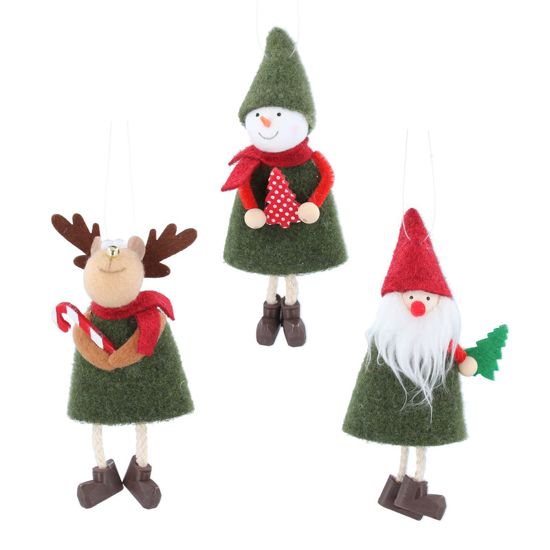 Christmas Character Wool Decoration