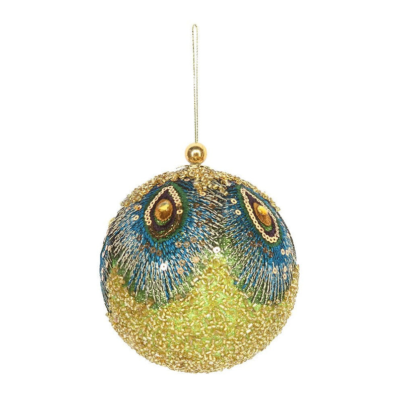 Embellished Peacock Bauble Tree decoration