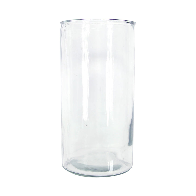 Clear Glass Straight Vase