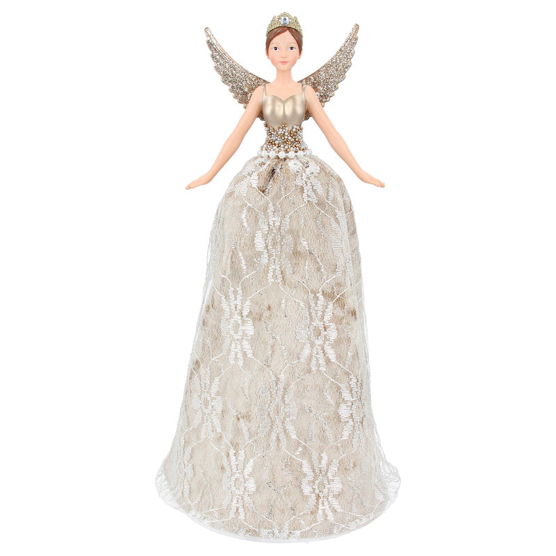 Luxury Gold Lace Tree Topper Fairy