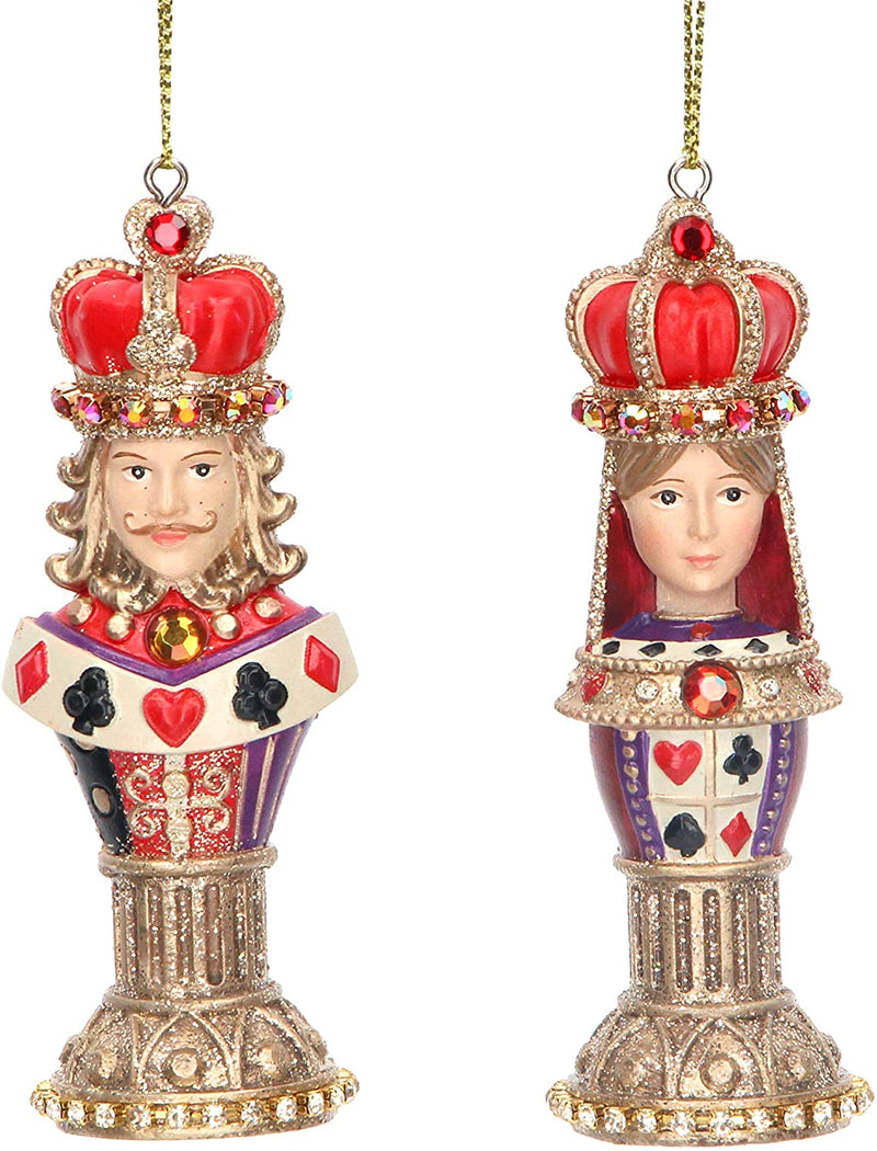 King & Queen Chess Piece Resin Decoration