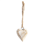 Wooden heart decoration