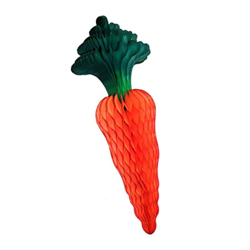 Honeycomb Paper Carrot Decoration