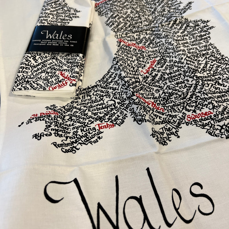 Screen Printed Wales T-Towel