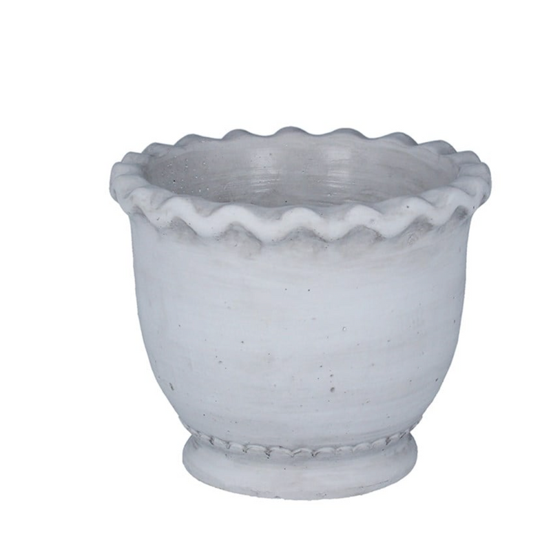 Stone effect Fluted Planter