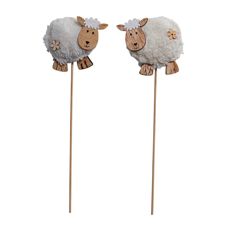 Woolly sheep on a stick